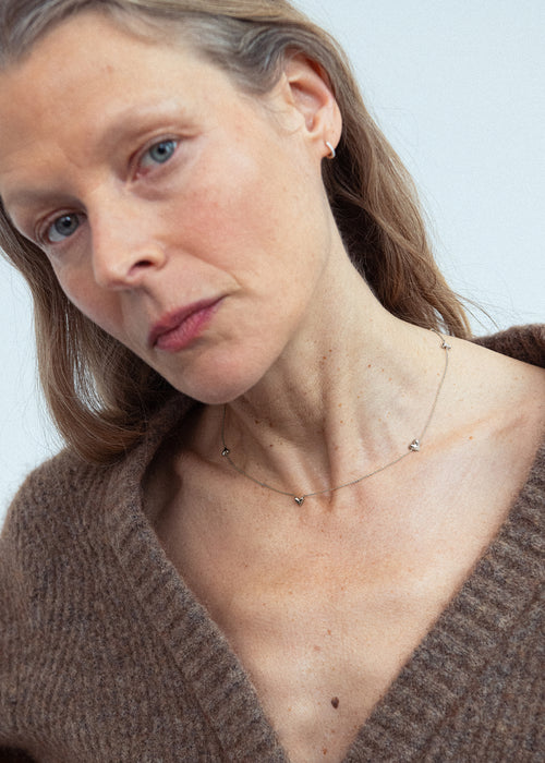 Roscida Heart Scatter Necklace