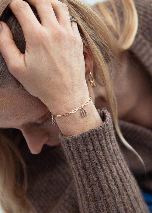 Diamond Charm Bracelet (Made To Order)