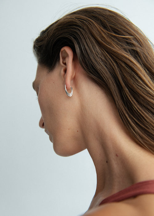 Roscida Ridged Hoops