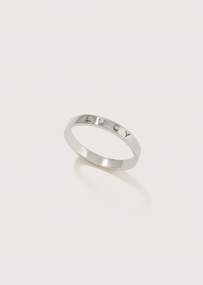 Band Ring with Complimentary Hand Engraving