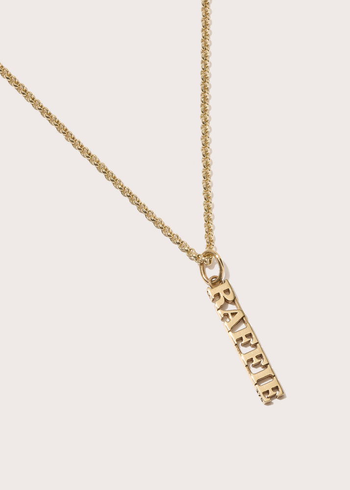 Solid Gold Name Pendant (Made To Order)