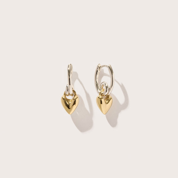 Heart Loop Drop Earrings