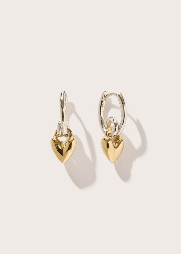Heart Loop Drop Earrings