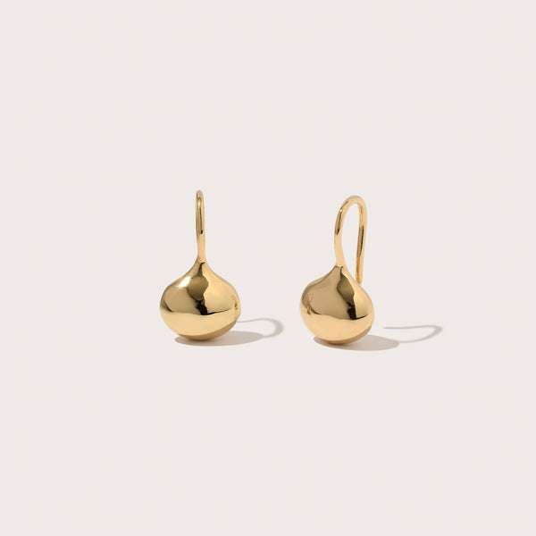 Small Pebble Curve Drop Earrings