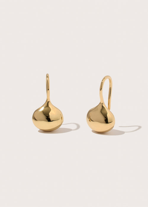 Small Pebble Curve Drop Earrings