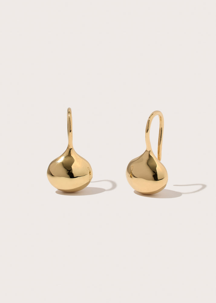 Small Pebble Curve Drop Earrings