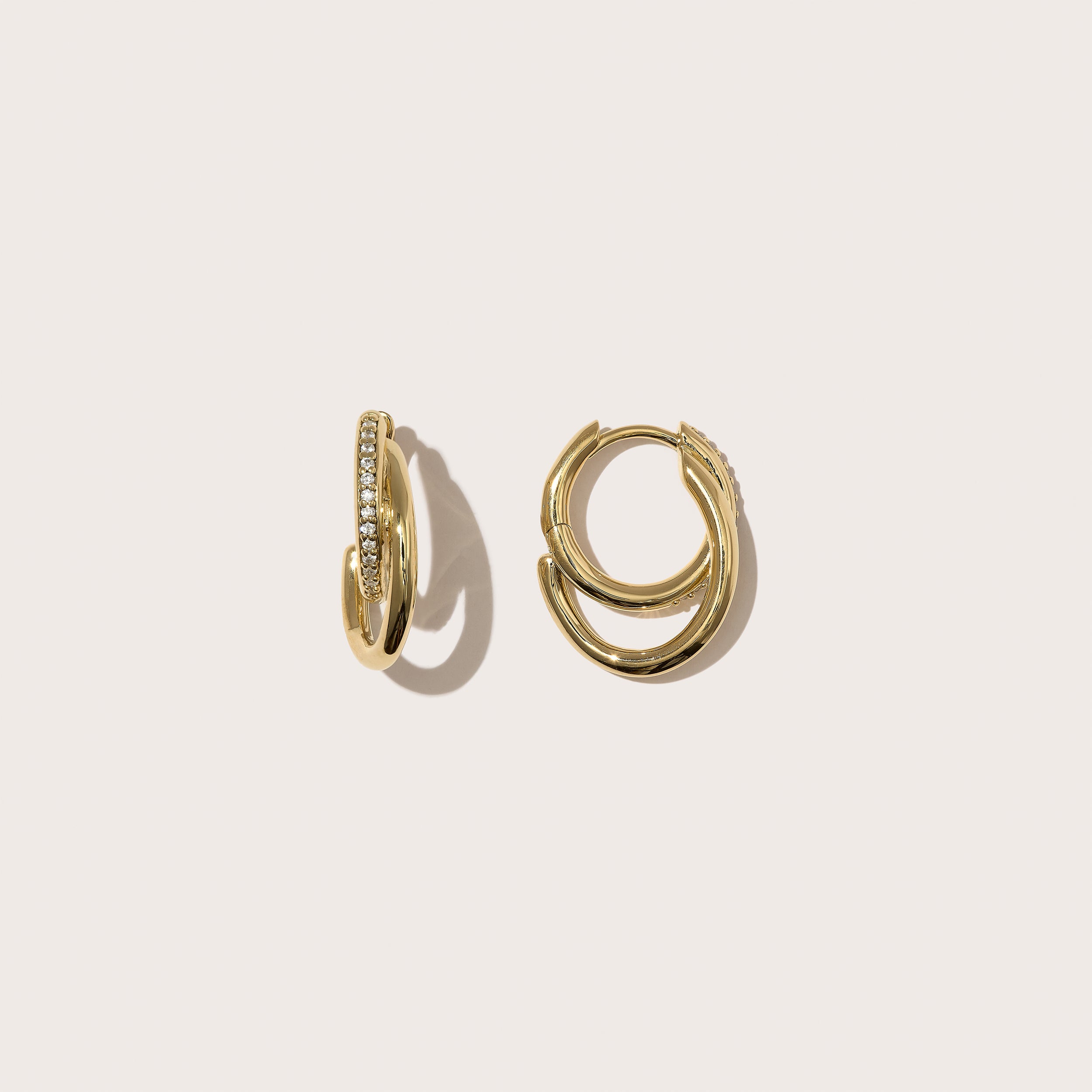 Small Pavé Spiralis Hoops