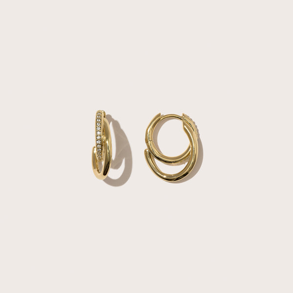 Small Pavé Spiralis Hoops