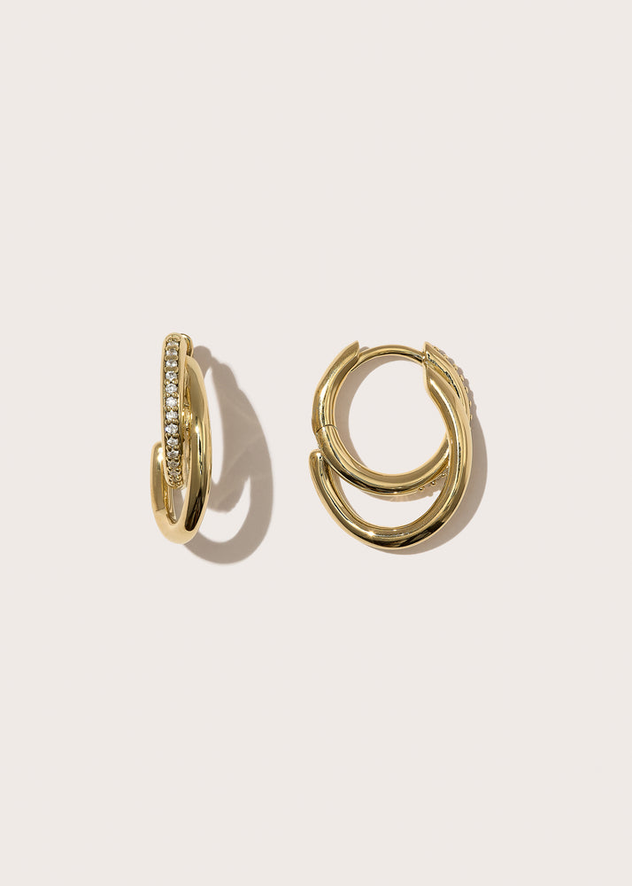 Small Pavé Spiralis Hoops