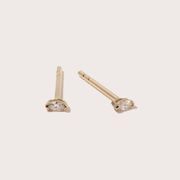 Diamond Marquise Studs