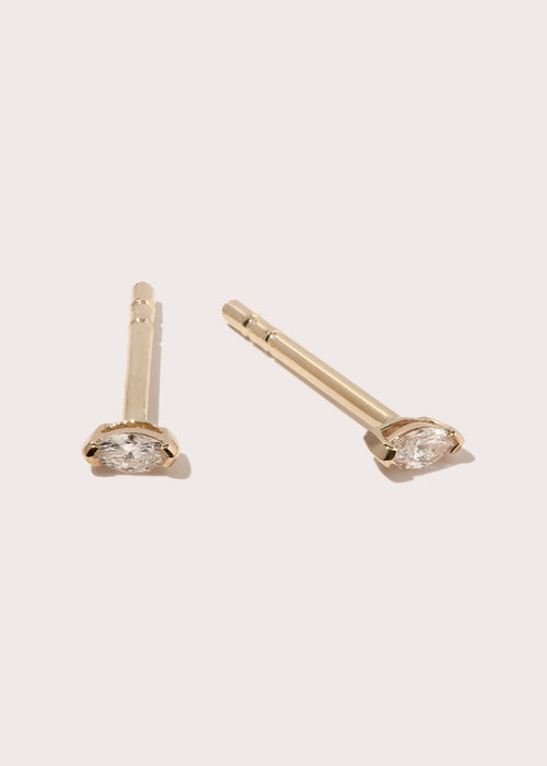 Diamond Marquise Studs