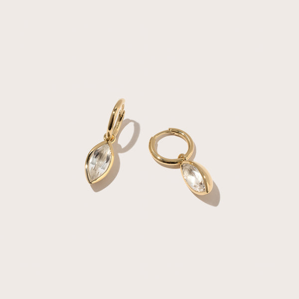Marquise Quartz Drop Earrings