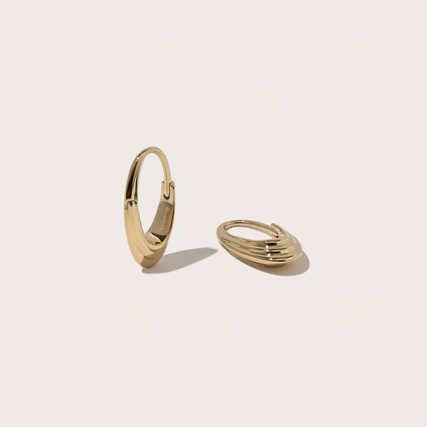 Roscida Ridged Hoops