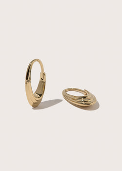 Roscida Ridged Hoops