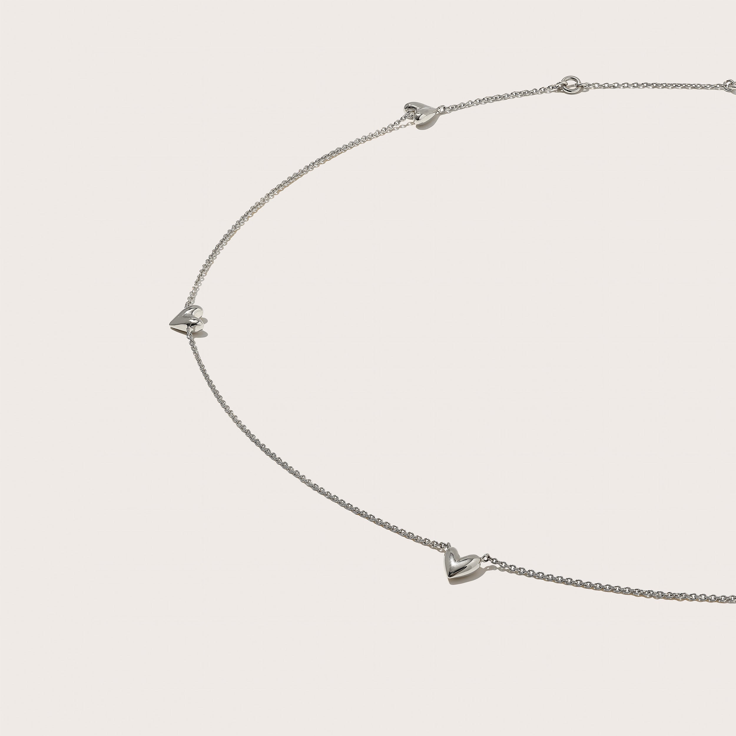 Roscida Heart Scatter Necklace