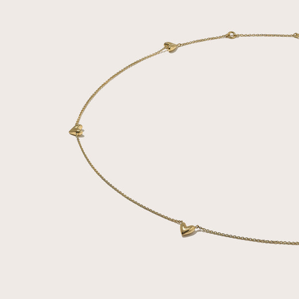 Roscida Heart Scatter Necklace