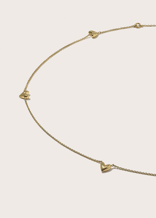 Roscida Heart Scatter Necklace