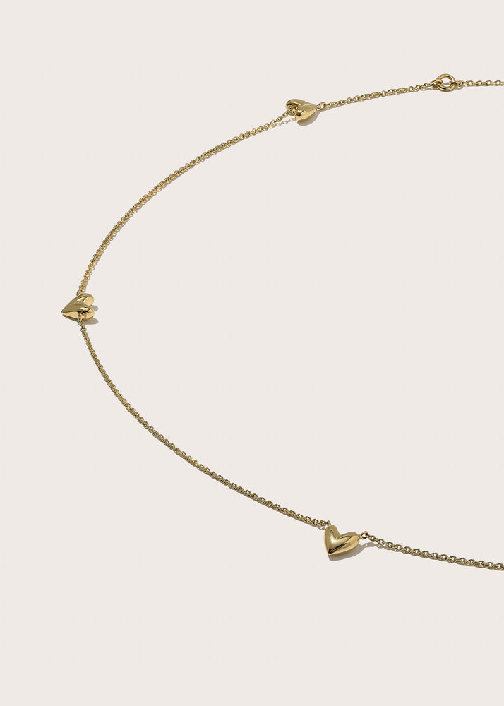Roscida Heart Scatter Necklace