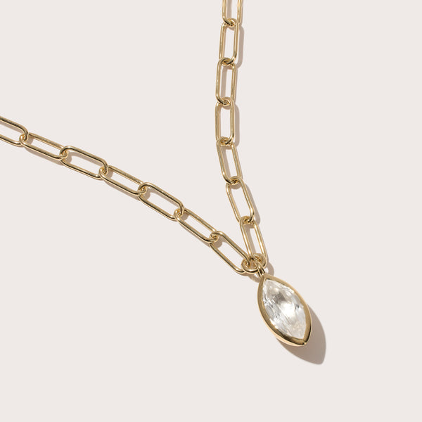 Marquise Quartz Lovelink Necklace