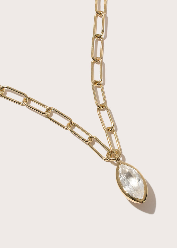 Marquise Quartz Lovelink Necklace