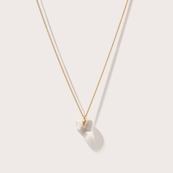 Quartz Heart Necklace