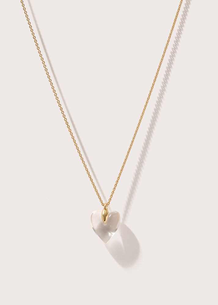 Quartz Heart Necklace