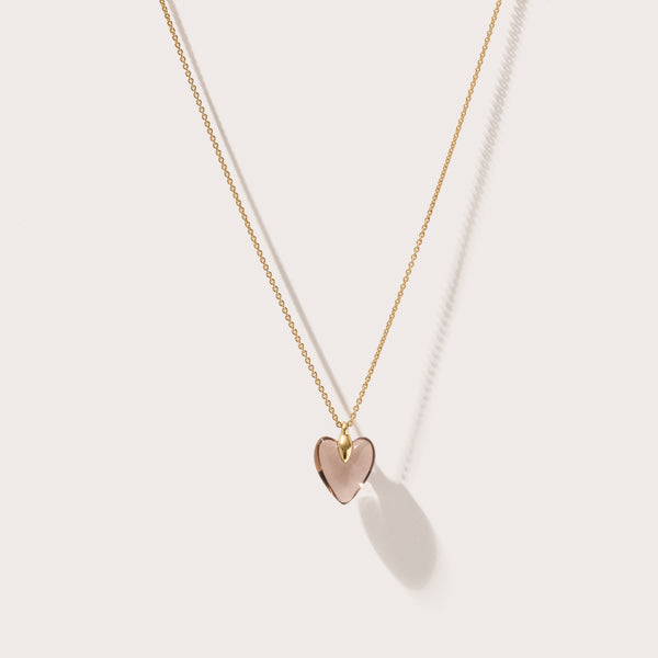 Smokey Quartz Heart Necklace