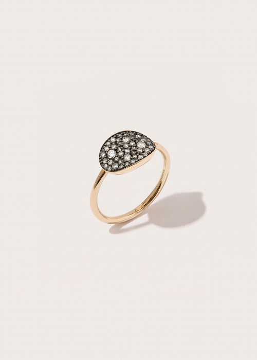 Midnight Diamond Signet Ring