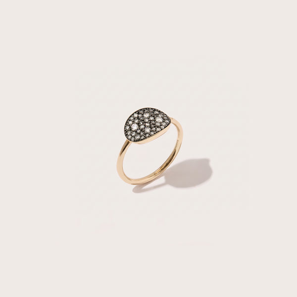 Midnight Diamond Signet Ring