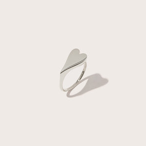 Heart Signet Ring with Complimentary Hand Engraving