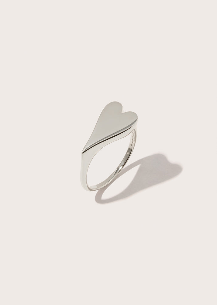 Heart Signet Ring with Complimentary Hand Engraving
