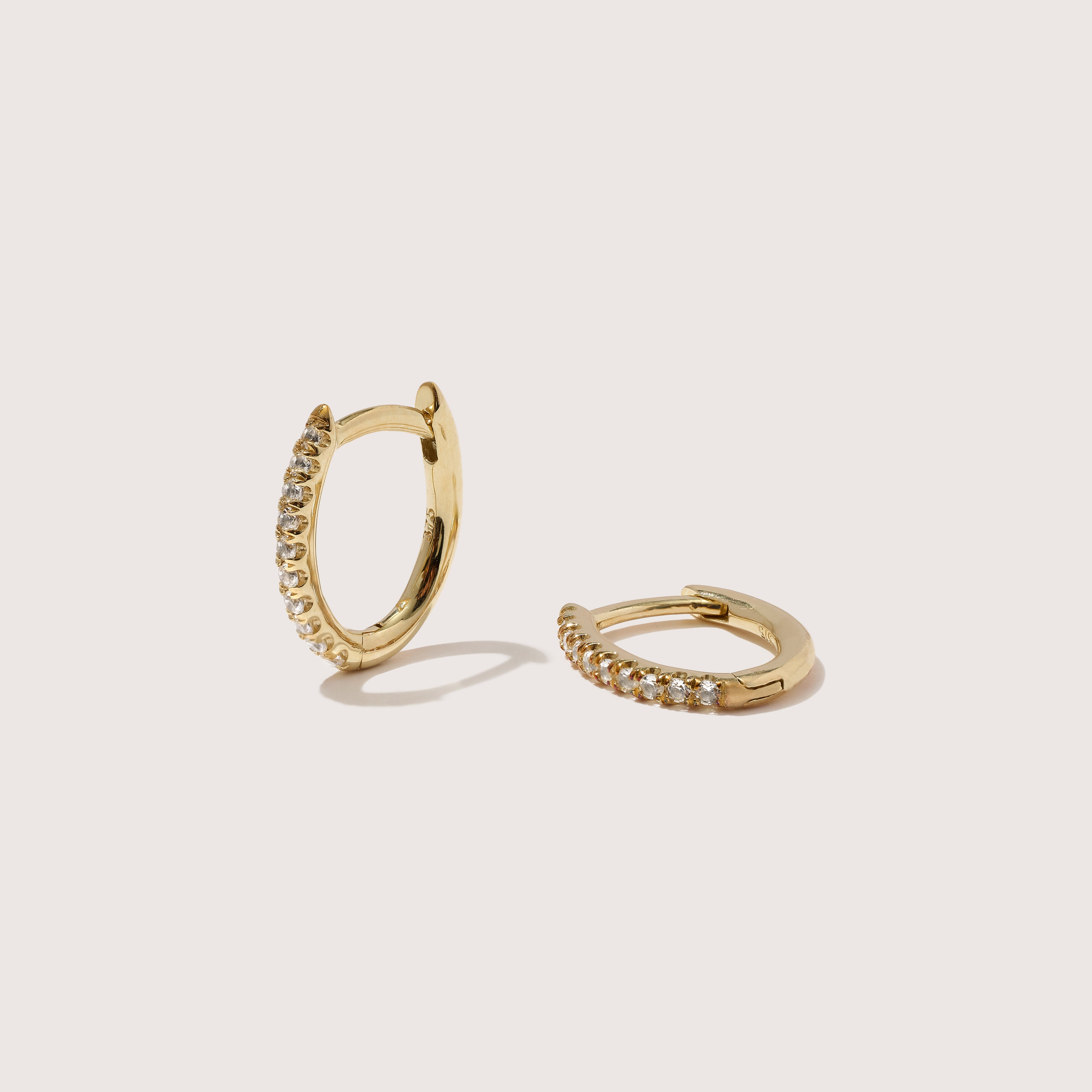 Mini Oval Hoops Topaz