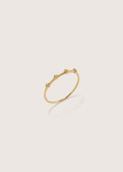 Four Stone Bamboo Ring