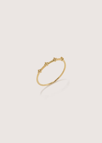 Four Stone Bamboo Ring