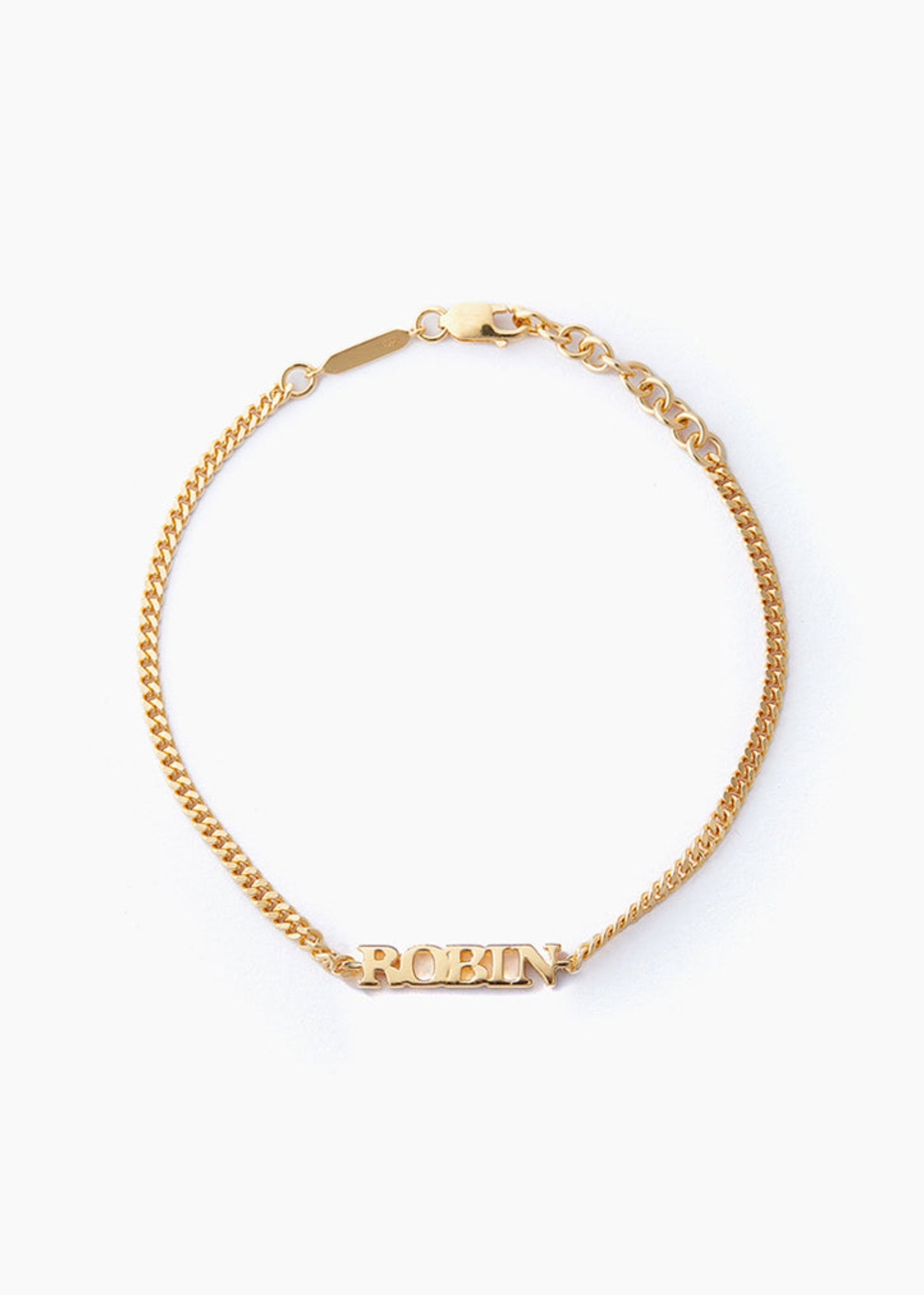 Solid Gold Personalised Name Bracelet (Made To Order) | Otiumberg