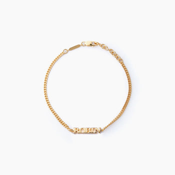 Solid Gold Personalised Name Bracelet