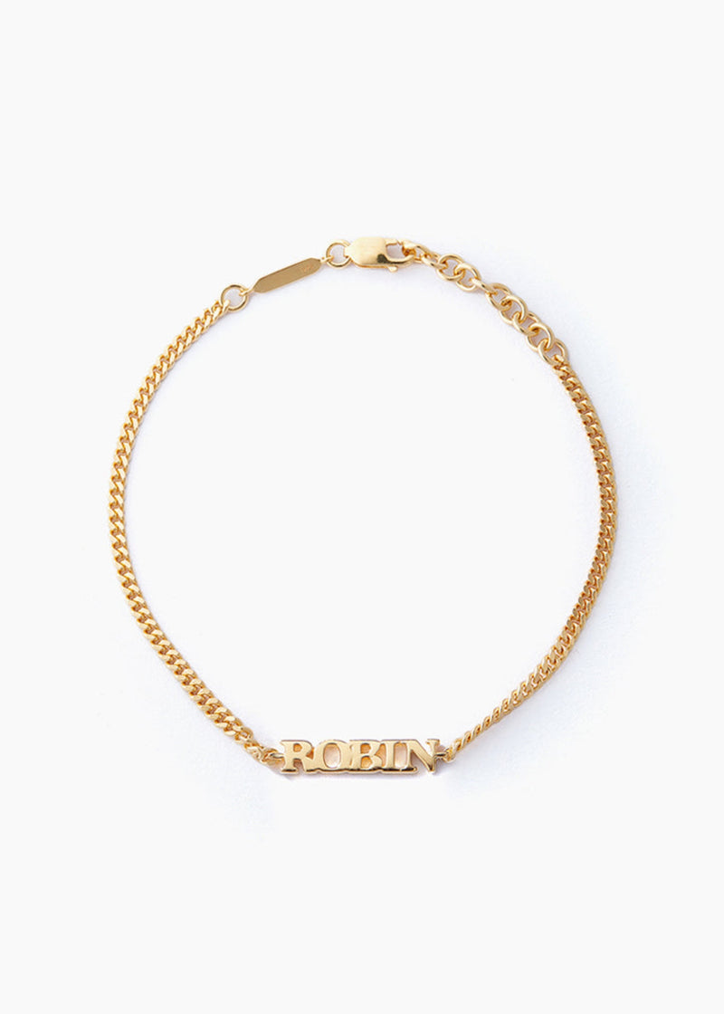 14kt Gold Vermeil Vermeil Personalised Name Bracelet | Otiumberg