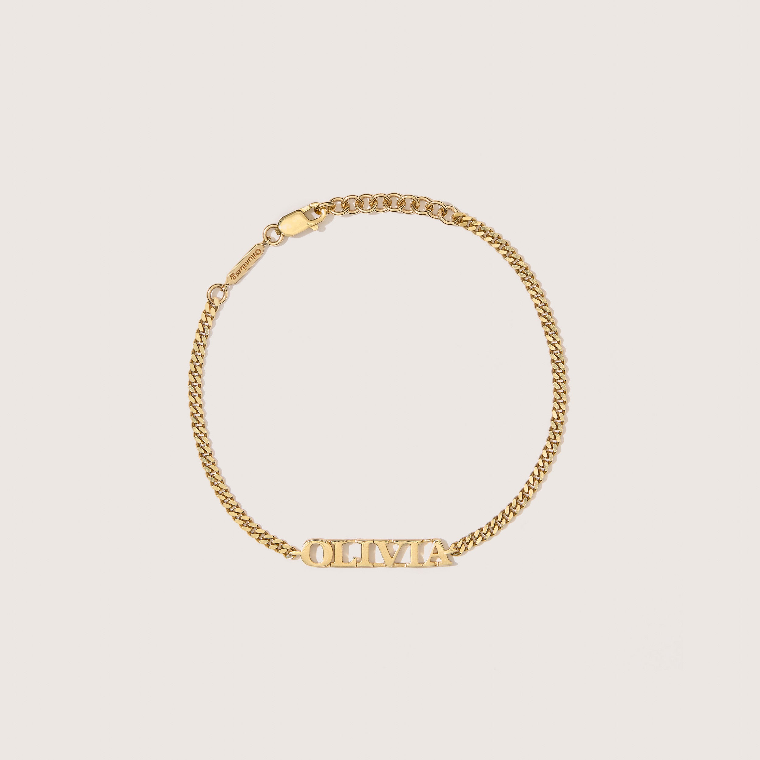 Solid Personalised Name Bracelet