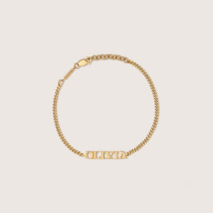 Solid Gold Personalised Name Bracelet (Made To Order)