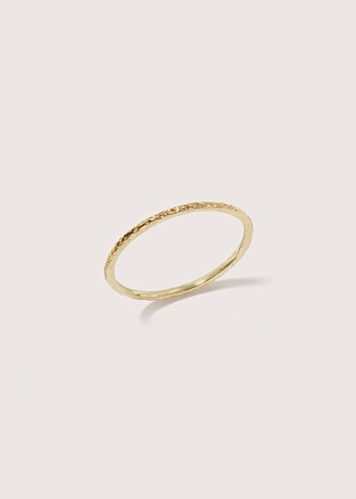 Classic Hammered Thread Ring