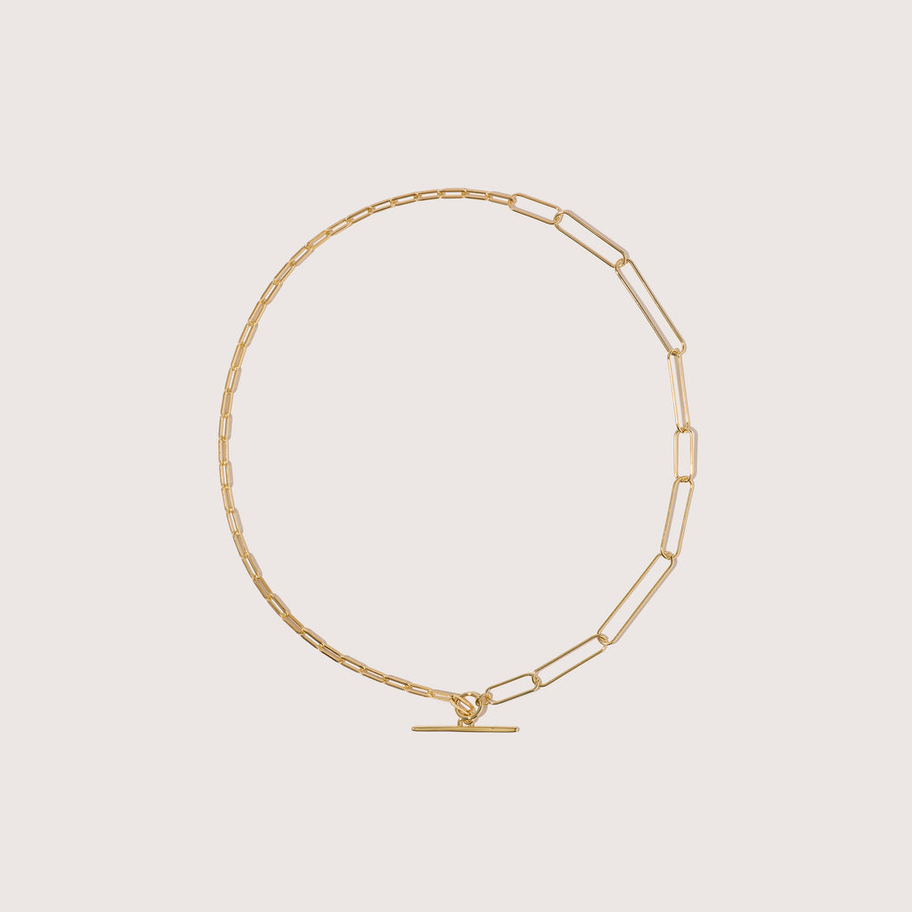 Two Chain Paperclip Necklace