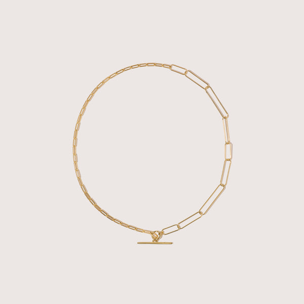 Two Chain Paperclip Necklace