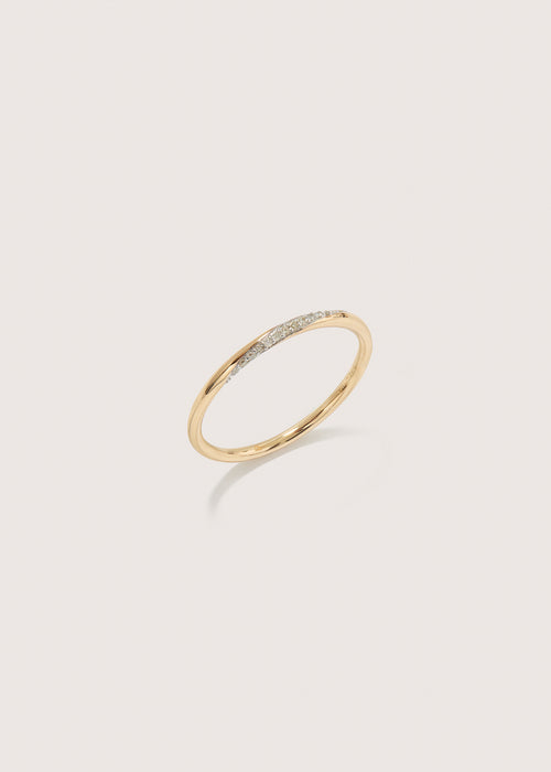 Twisted Diamond Thread Ring