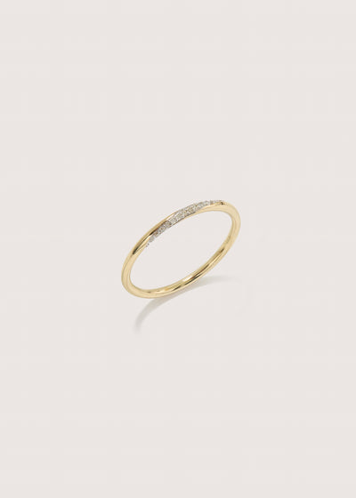 Twisted Diamond Thread Ring