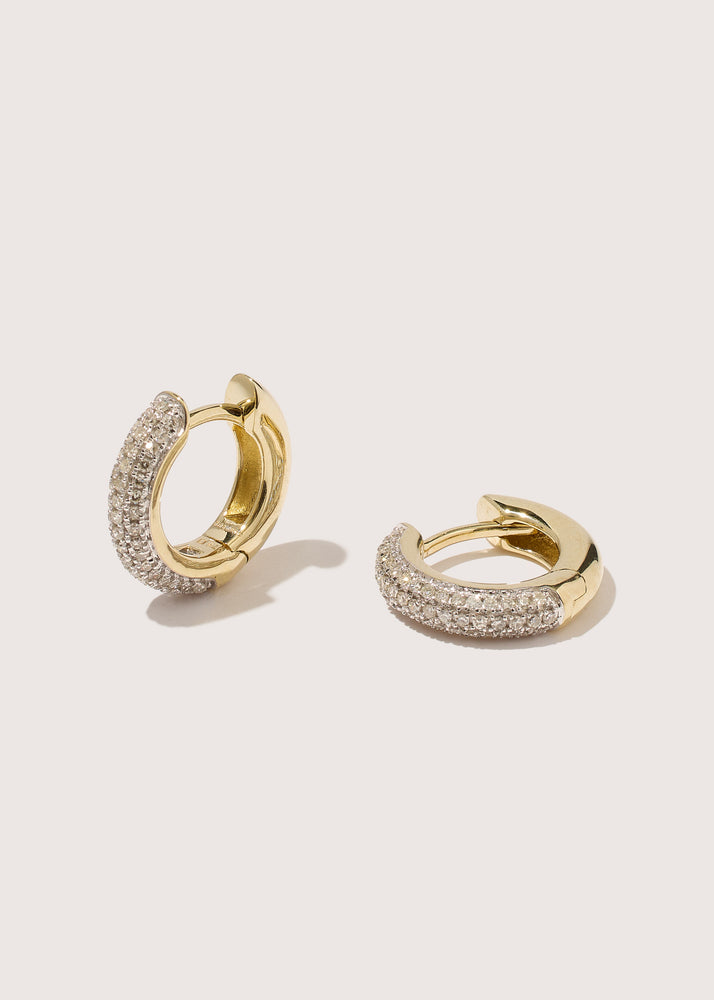 Small Diamond Quotidien Hoops