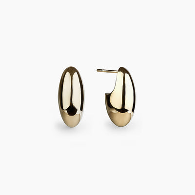 Small Vermeil Pebble Earrings
