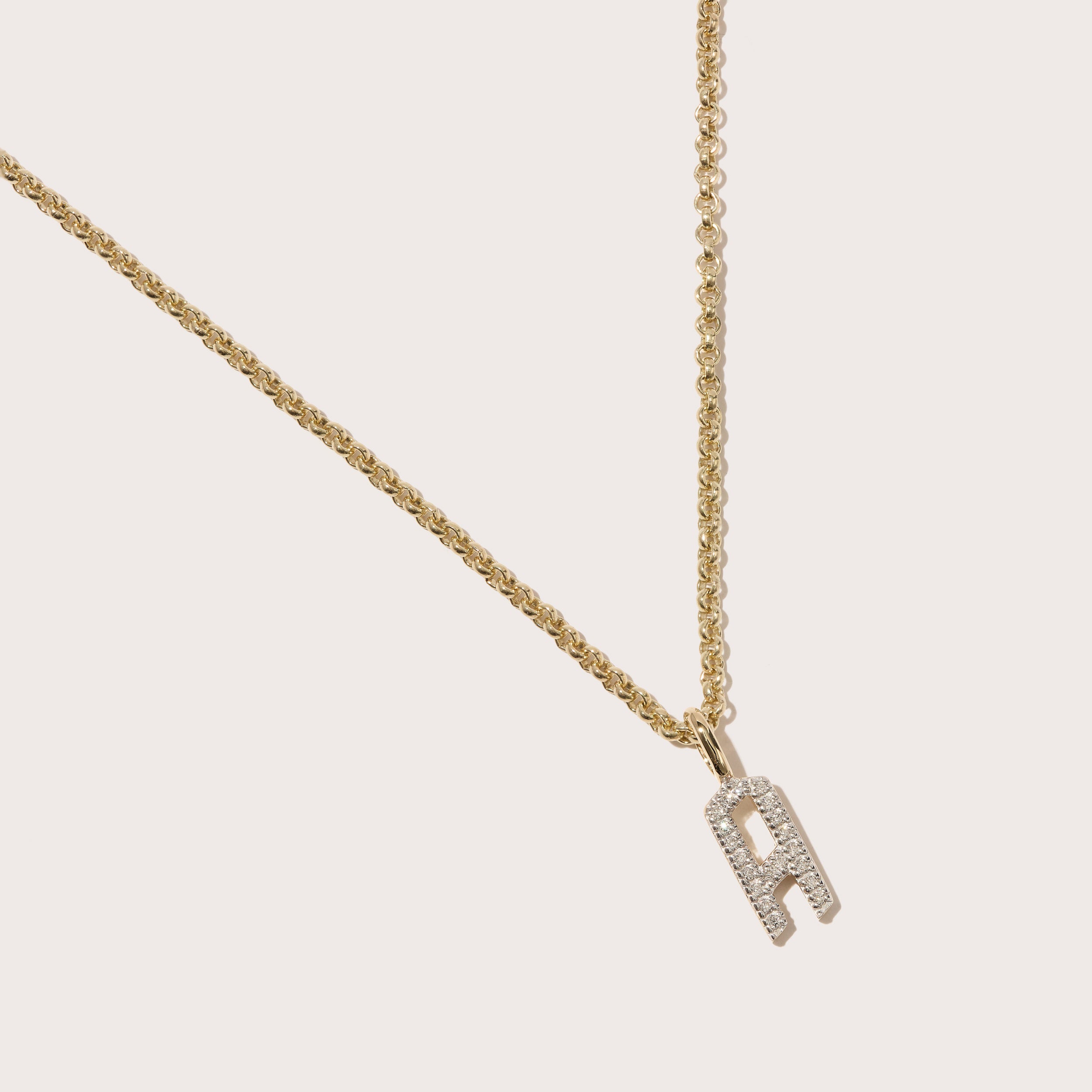 Diamond Initial Pendant