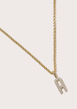 Diamond Initial Pendant