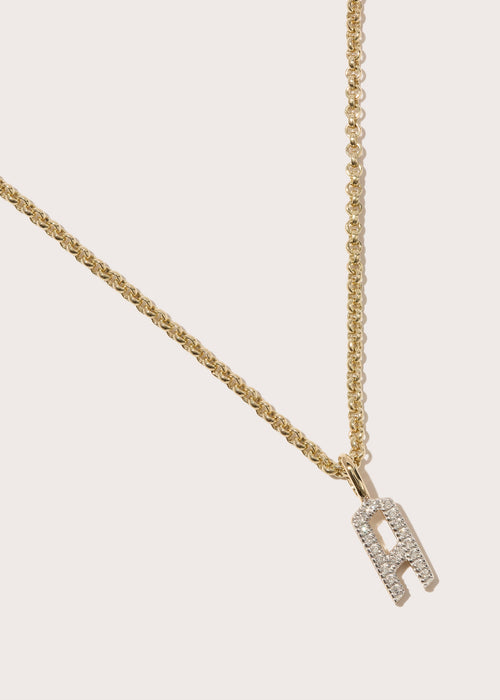 Diamond Initial Pendant
