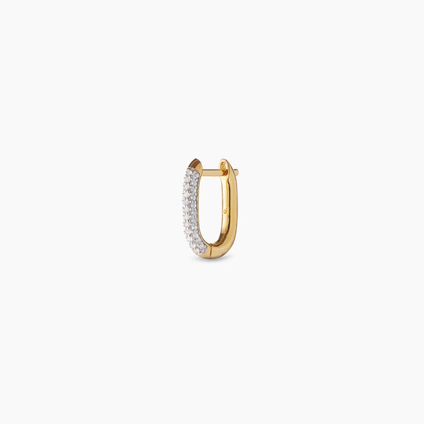 topaz gold hoop